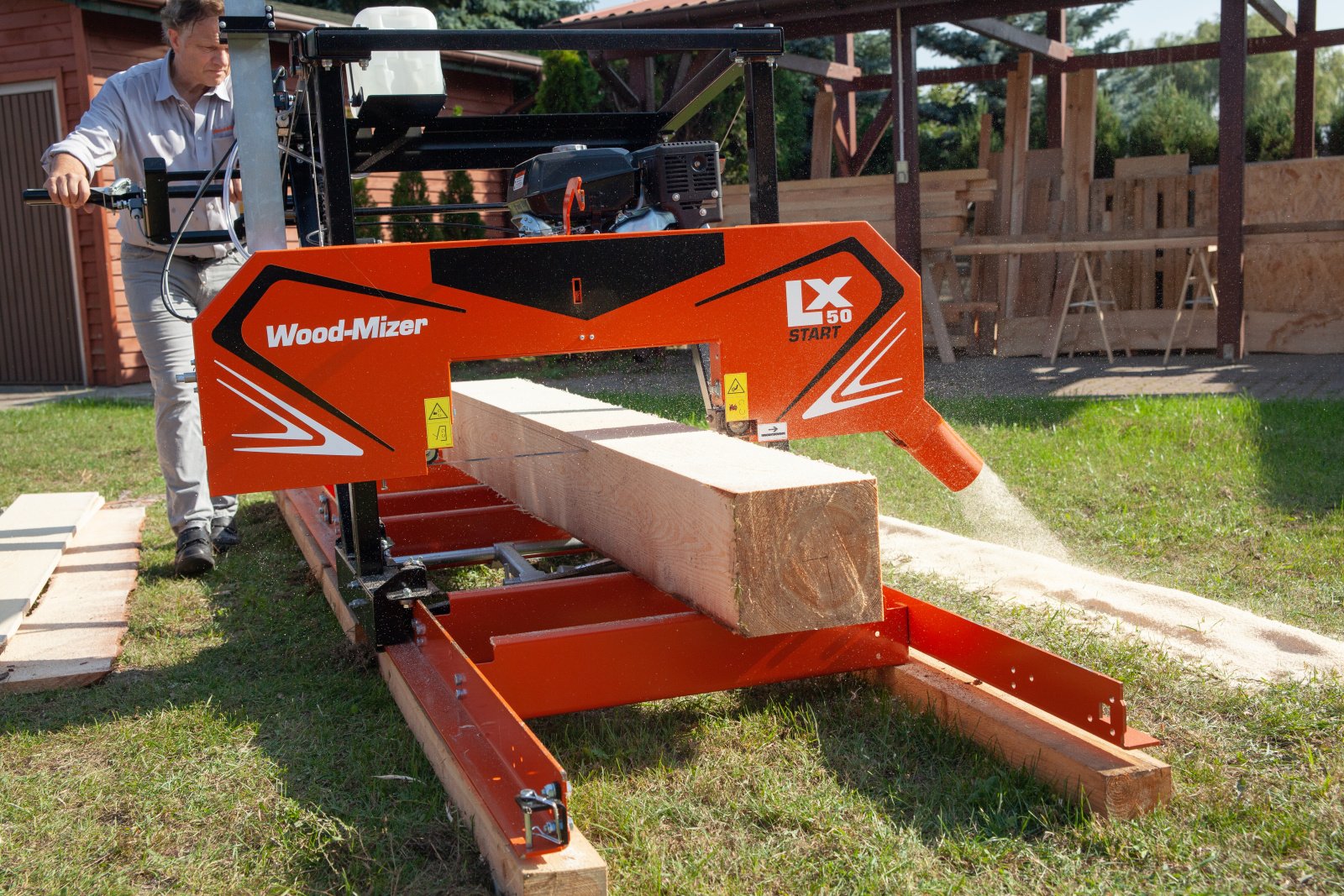 Bandsägewerk du type Wood-Mizer LX50START, Neumaschine en Schletau (Photo 1)