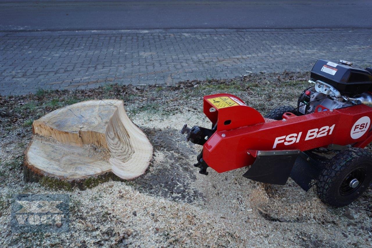 Baumstumpffräse Türe ait FSI B21 Stubbenfräse /Wurzelfräse /Stockfräse mit Benzinmotor, Neumaschine içinde Schmallenberg (resim 12)