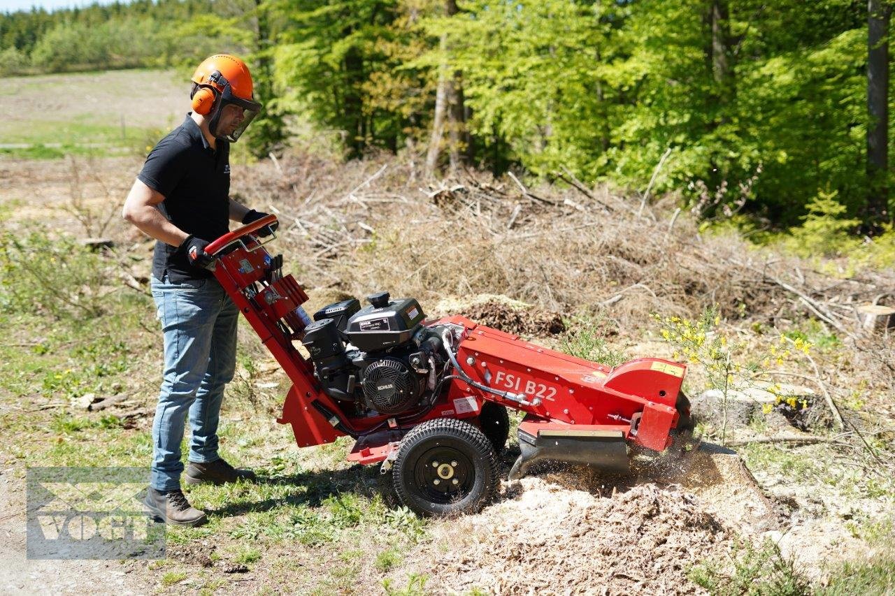 Baumstumpffräse des Typs FSI B22 Stubbenfräse /Wurzelfräse mit Benzinmotor und Radantrieb, Neumaschine in Schmallenberg (Bild 16)