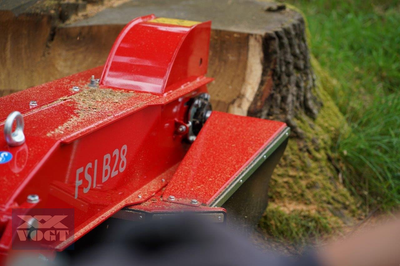 Baumstumpffräse Türe ait FSI B28 Stubbenfräse /Wurzelfräse mit Benzinmotor und Radantrieb, Neumaschine içinde Schmallenberg (resim 13)