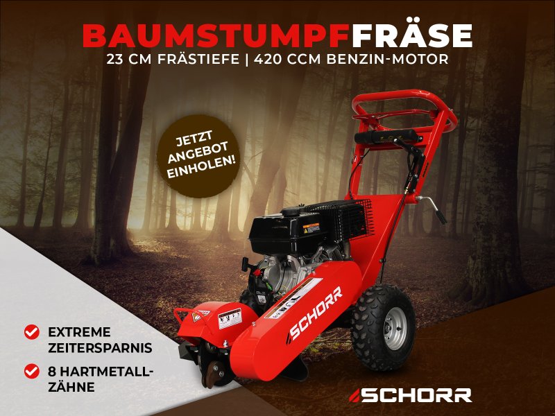 Baumstumpffräse типа Schorr Baumstumpffräse RR150BSF Wurzelfräse Stubbenfräse Benzinfräse Grinder, Neumaschine в Schüttorf