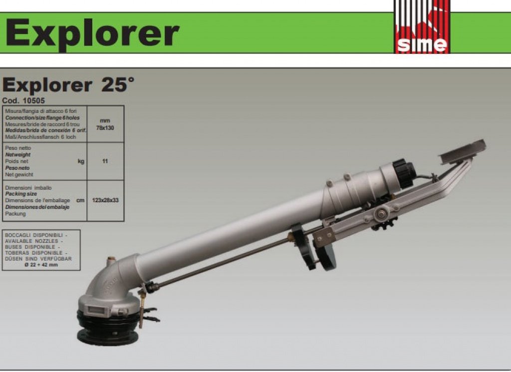 Beregnungsanlage Türe ait Sonstige SIME - Ranger / Reflex / Explorer, Gebrauchtmaschine içinde Tønder (resim 1)