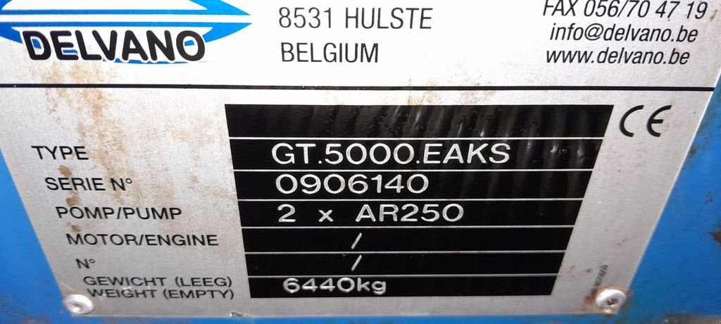 Beregnungspumpe tip Sonstige Delvano GT 5000 EAKS, Gebrauchtmaschine in Wierden (Poză 8)