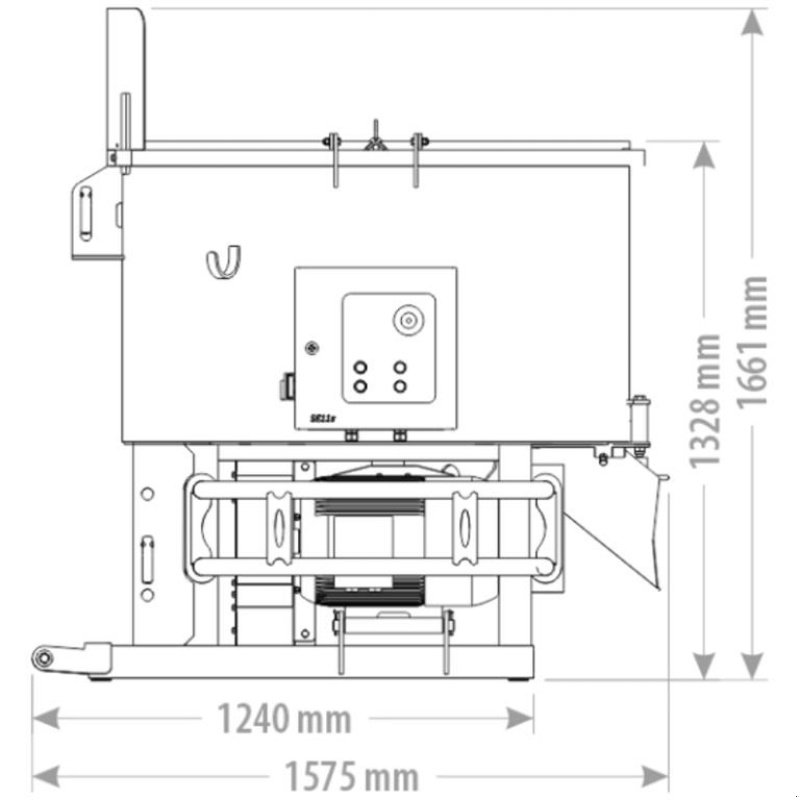 Betonmischer Türe ait FK Machinery Tvangsblander 600L El Ubcen600, Gebrauchtmaschine içinde Vinderup (resim 3)