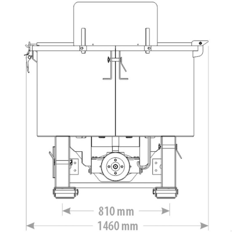 Betonmischer del tipo FK Machinery Tvangsblander Pto UBCM600 - 600L, Gebrauchtmaschine In Vinderup (Immagine 3)