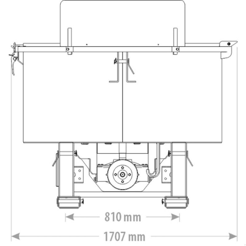 Betonmischer del tipo FK Machinery Tvangsblander Pto UBCM800 - 800L, Gebrauchtmaschine In Vinderup (Immagine 2)