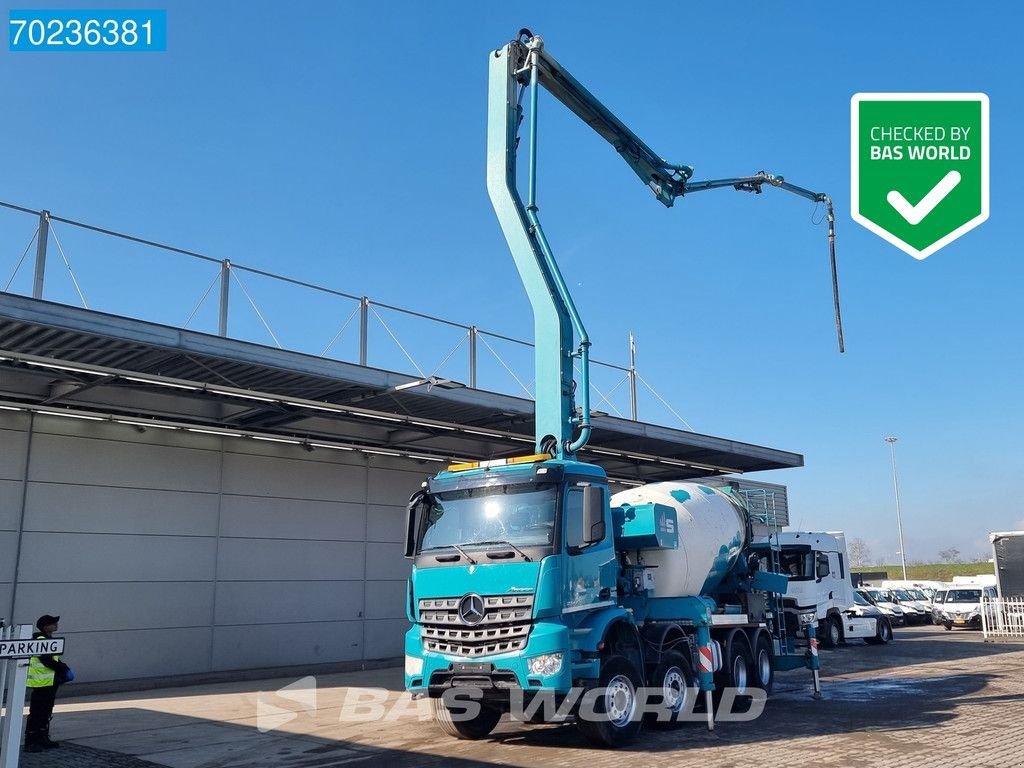 Betonpumpe del tipo Sonstige Mercedes Benz Arocs 3742 8X4 Sermac 4Z28 Pumpe + 9m3 Mixer PUMI Big-Axle Steel, Gebrauchtmaschine en Veghel (Imagen 1)