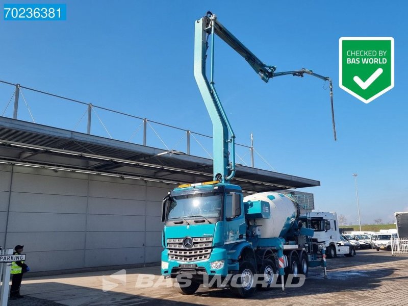 Betonpumpe του τύπου Sonstige Mercedes Benz Arocs 3742 8X4 Sermac 4Z28 Pumpe + 9m3 Mixer PUMI Big-Axle Steel, Gebrauchtmaschine σε Veghel (Φωτογραφία 1)