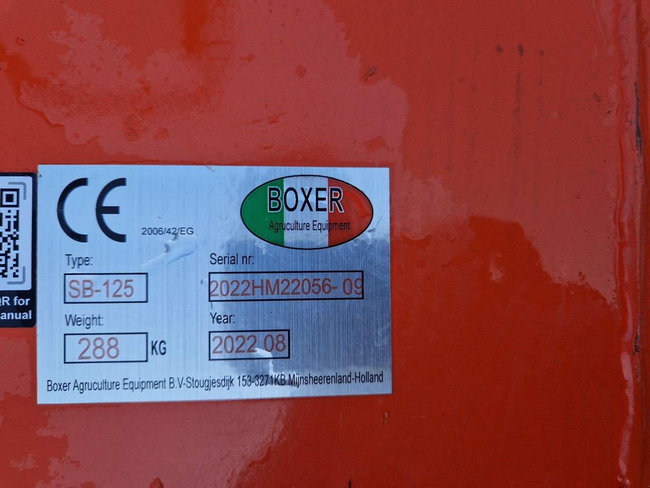 Bodenfräse des Typs Boxer SB-125 Grondfrees, Gebrauchtmaschine in Bleiswijk (Bild 6)