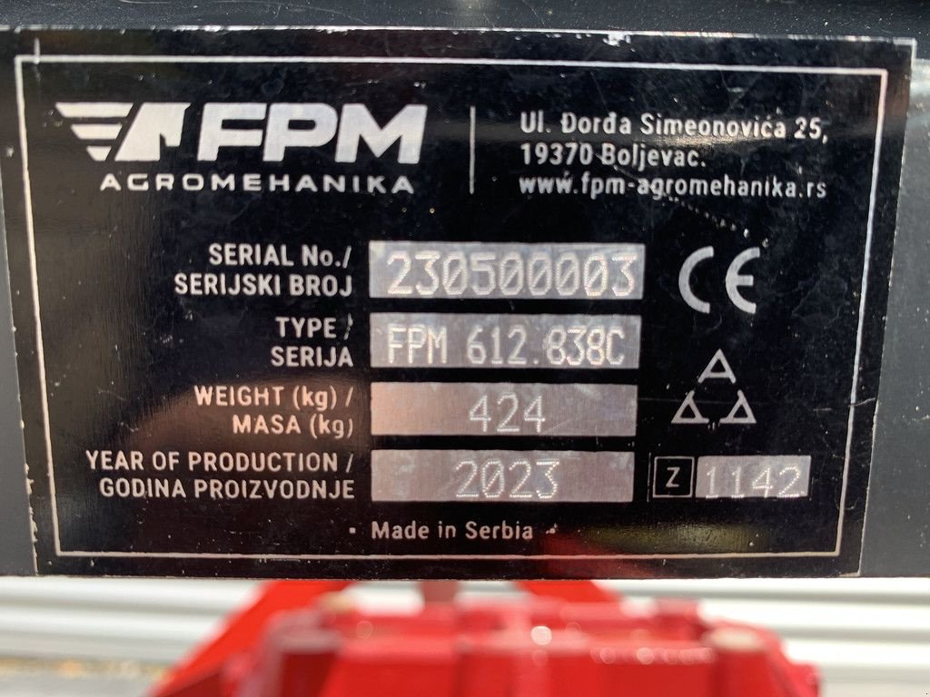 Bodenfräse typu Farmax FPM 612.838C, Gebrauchtmaschine v Wierden (Obrázok 7)