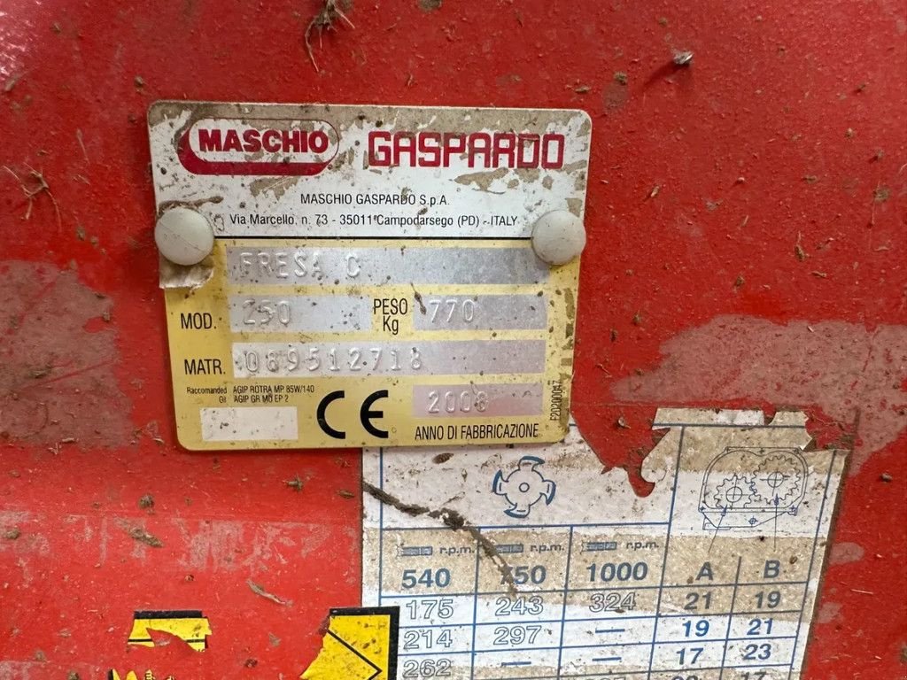 Bodenfräse des Typs Gaspardo Fresa C 250, Gebrauchtmaschine in BENNEKOM (Bild 6)