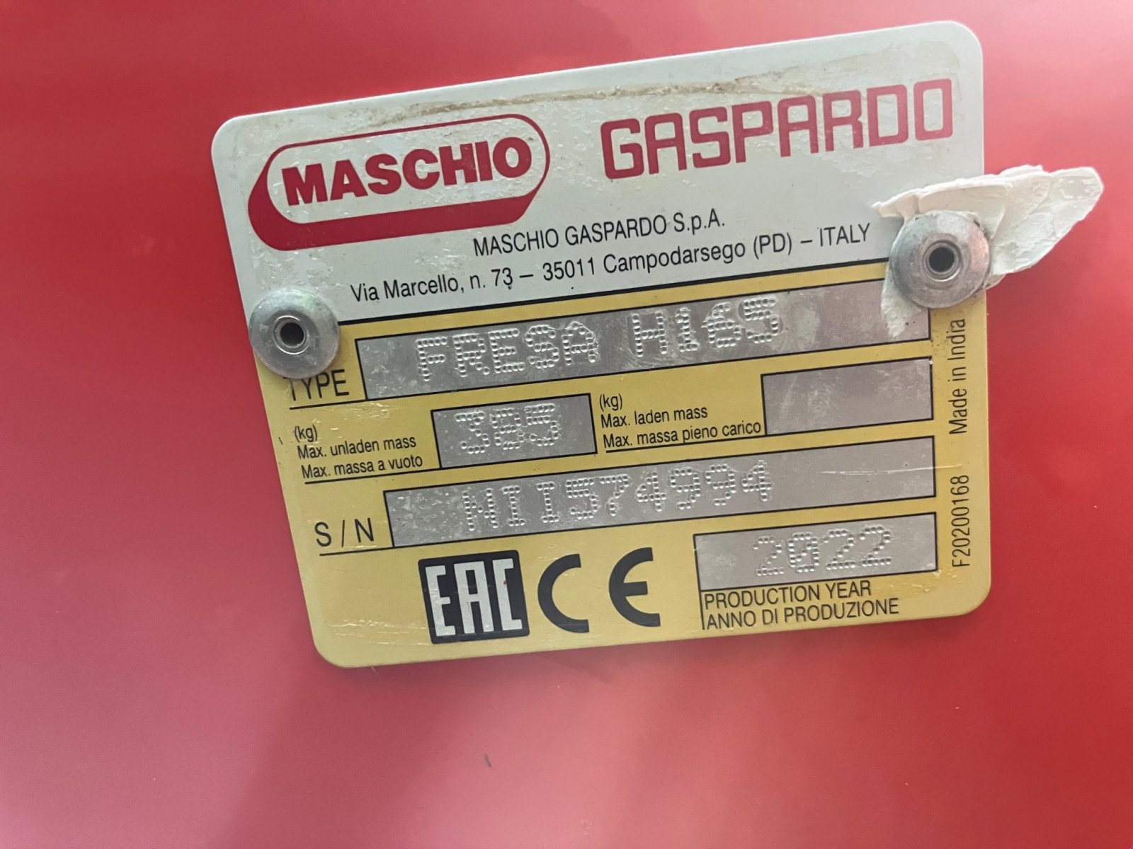 Bodenfräse des Typs Maschio Fraise rotative H 165 MASCHIO GASPARDO, Gebrauchtmaschine in ROYNAC (Bild 3)