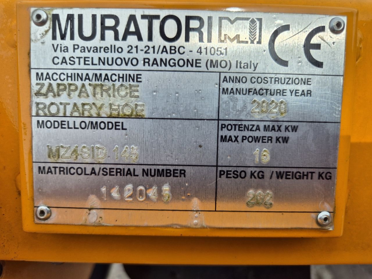 Bodenfräse типа Muratori MZ4SID.145, Gebrauchtmaschine в Nijeveen (Фотография 7)