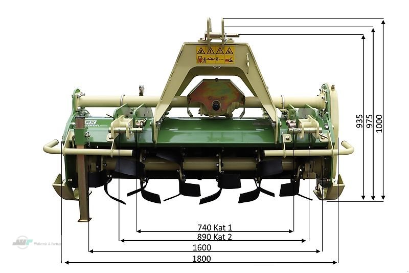 Bodenfräse of the type Wallentin & Partner Bodenfräse 1,60 m von STARK Fräse Anbaugerät Kompakttraktor, Neumaschine in Wesenberg (Picture 3)