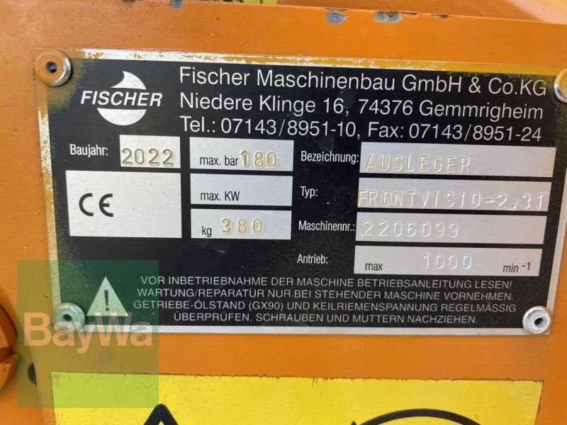 Böschungsmähgerät του τύπου Fischer FRONT-VISIO 2 AUSLEGER HOLDER, Gebrauchtmaschine σε Bamberg (Φωτογραφία 7)