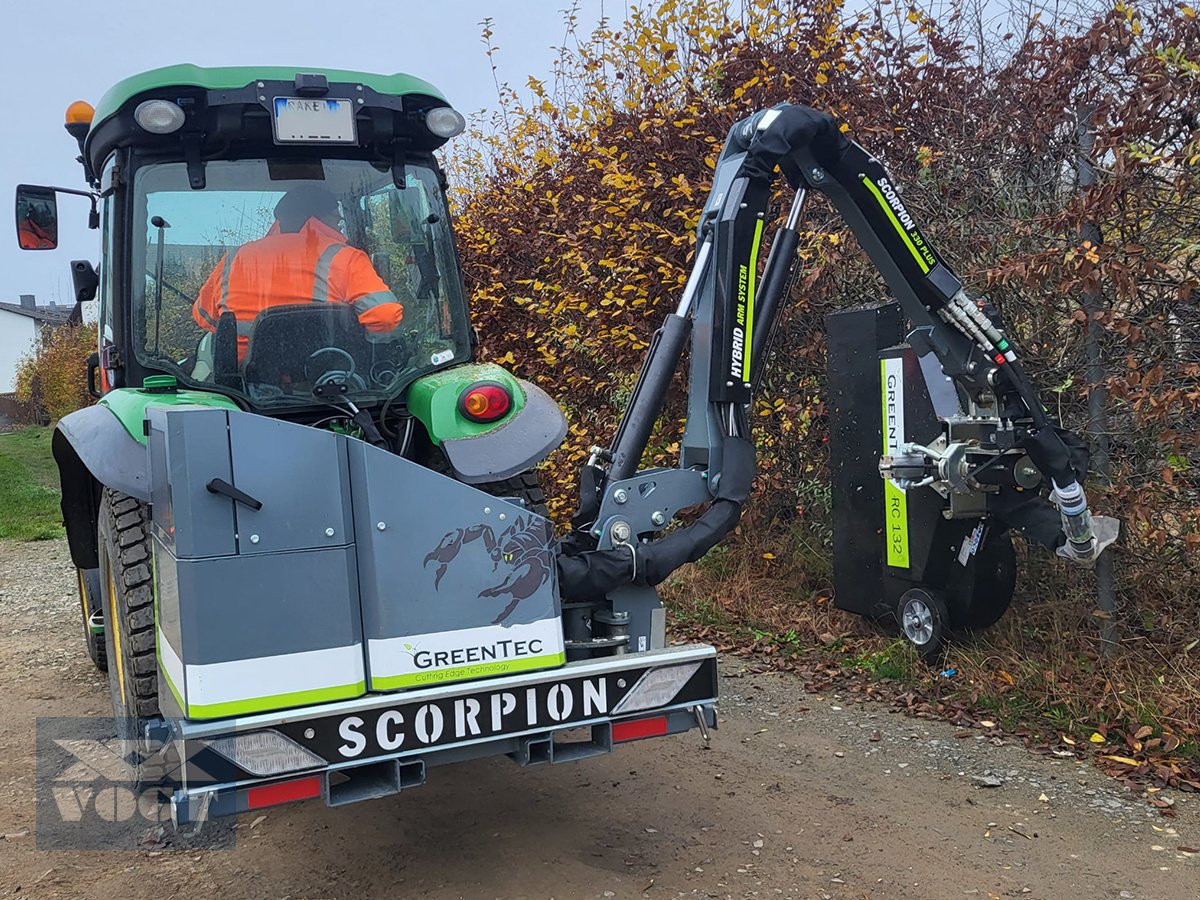 Böschungsmähgerät Türe ait Greentec SCORPION 330-4Plus Heckenmulcher /Auslegemulcher inkl. Heckenmulcher RC132, Neumaschine içinde Schmallenberg (resim 1)