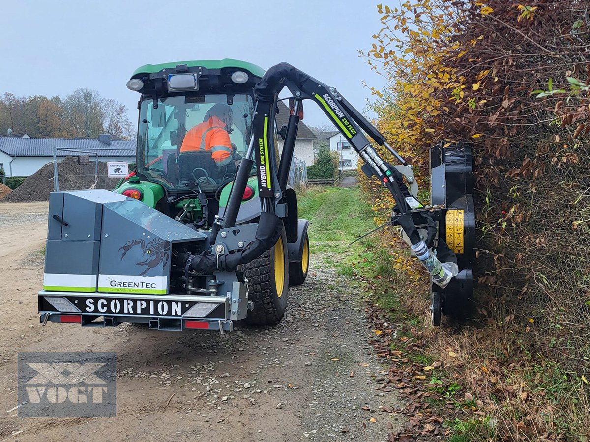 Böschungsmähgerät Türe ait Greentec SCORPION 330-4Plus Heckenmulcher /Auslegemulcher inkl. Heckenmulcher RC132, Neumaschine içinde Schmallenberg (resim 2)