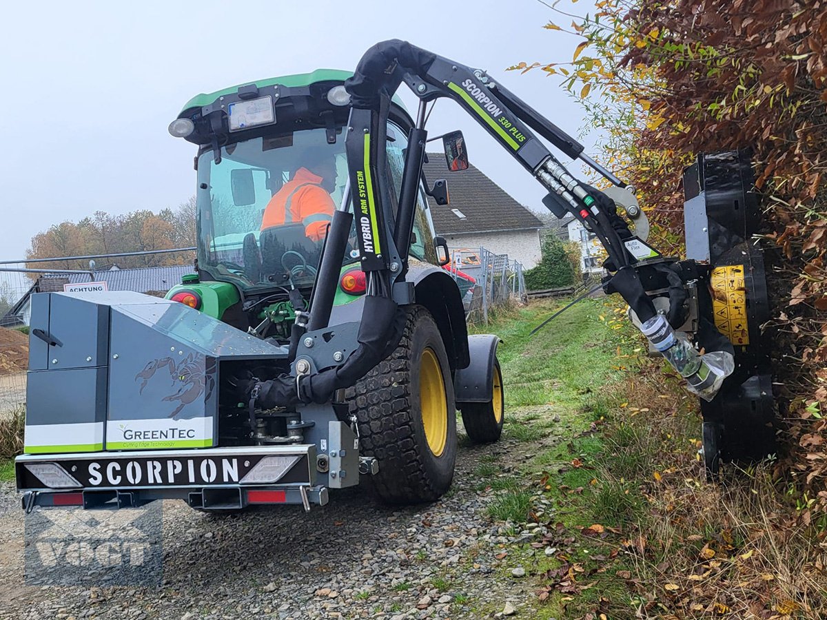 Böschungsmähgerät Türe ait Greentec SCORPION 330-4Plus Heckenmulcher /Auslegemulcher inkl. Heckenmulcher RC132, Neumaschine içinde Schmallenberg (resim 3)