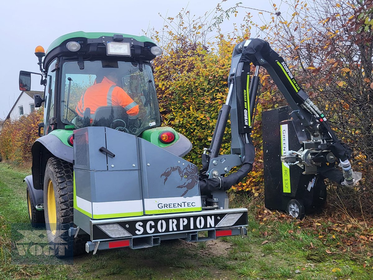 Böschungsmähgerät Türe ait Greentec SCORPION 330-4Plus Heckenmulcher /Auslegemulcher inkl. Heckenmulcher RC132, Neumaschine içinde Schmallenberg (resim 11)