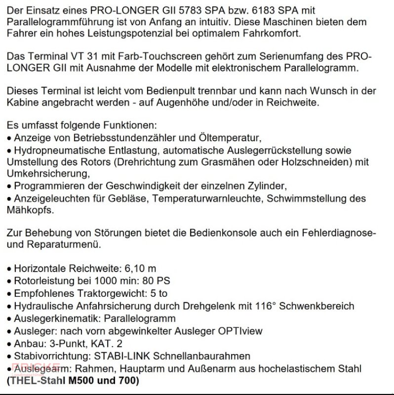 Böschungsmähgerät typu Kuhn Pro-Longer GII mit Säge und Mulchkopf, Gebrauchtmaschine w Soltau (Zdjęcie 6)