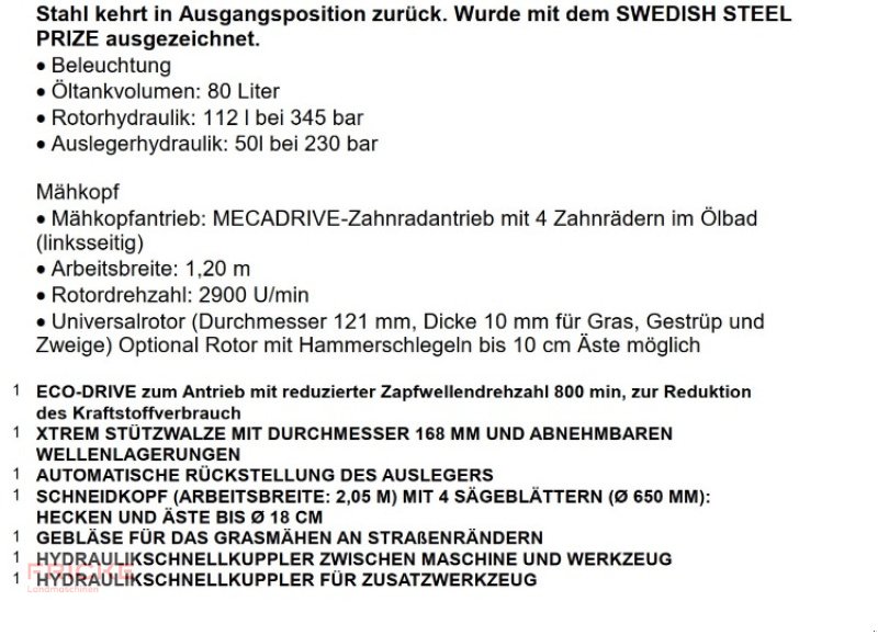 Böschungsmähgerät tip Kuhn Pro-Longer GII mit Säge und Mulchkopf, Gebrauchtmaschine in Soltau (Poză 7)