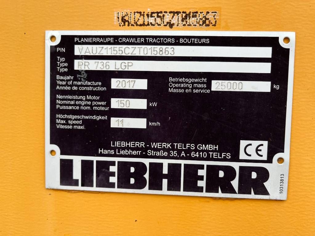 Bulldozer a típus Liebherr PR736LGP, Gebrauchtmaschine ekkor: Stabroek (Kép 10)