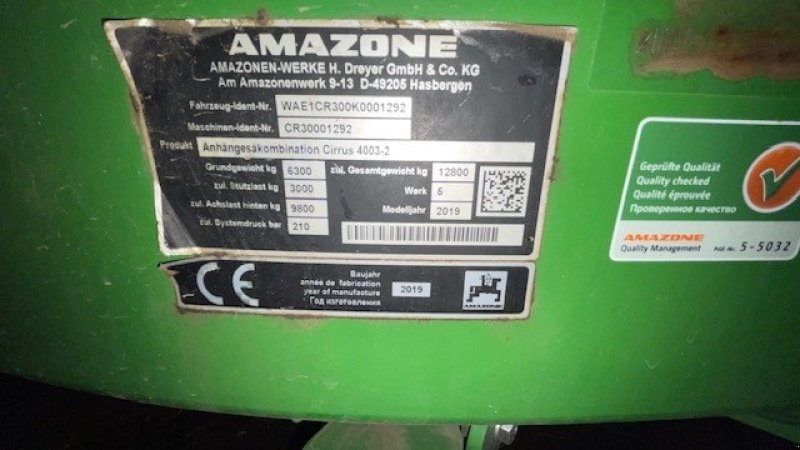 Direktsaatmaschine du type Amazone ADP 4003 Super, Gebrauchtmaschine en Sakskøbing (Photo 4)