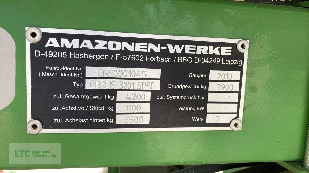 Direktsaatmaschine typu Amazone Cirrus 3001 Special, Gebrauchtmaschine w Eggendorf (Zdjęcie 10)