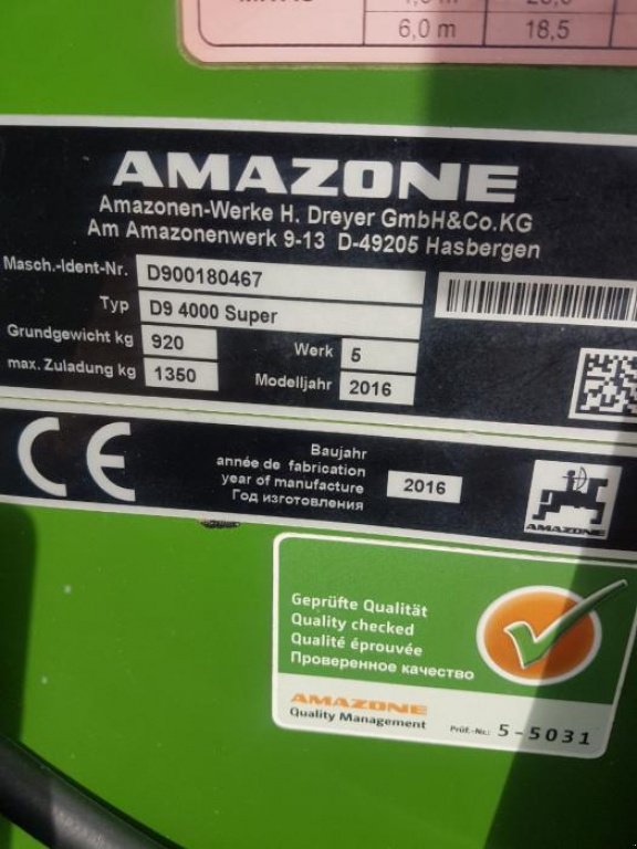 Direktsaatmaschine del tipo Amazone D9-4000 Super, Gebrauchtmaschine en Біла Церква (Imagen 5)