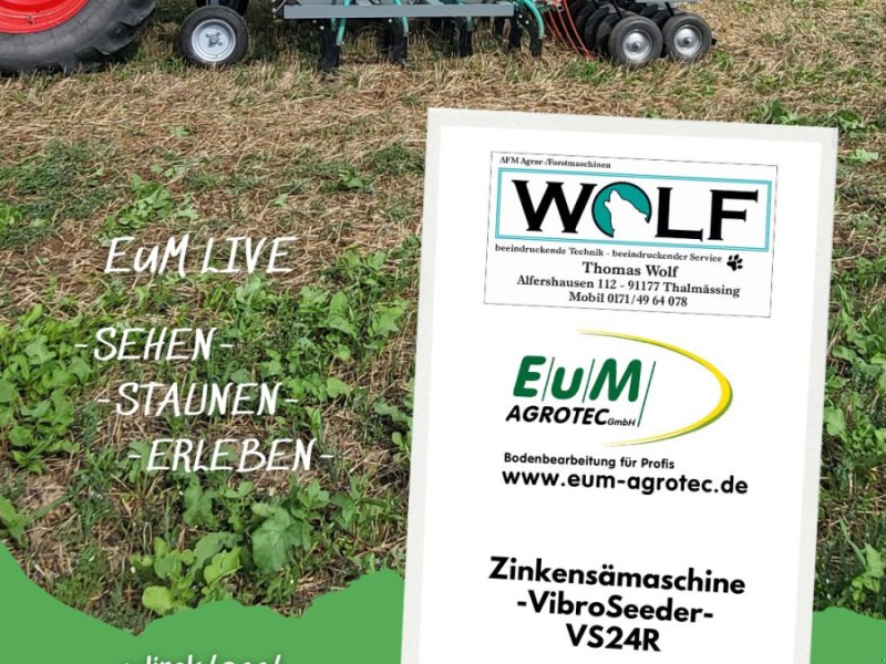 Direktsaatmaschine typu EuM-Agrotec Vibroseeder Zinkensämaschine, Neumaschine v Thalmässing