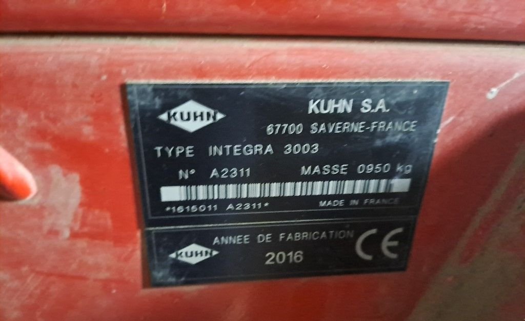 Direktsaatmaschine του τύπου Kuhn integra 3003, Gebrauchtmaschine σε CHEMAUDIN ET VAUX (Φωτογραφία 7)