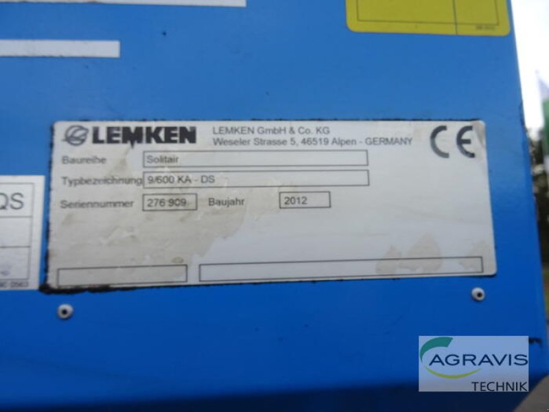 Direktsaatmaschine Türe ait Lemken SOLITAIR 9/600 K-DS, Gebrauchtmaschine içinde Uelzen (resim 12)