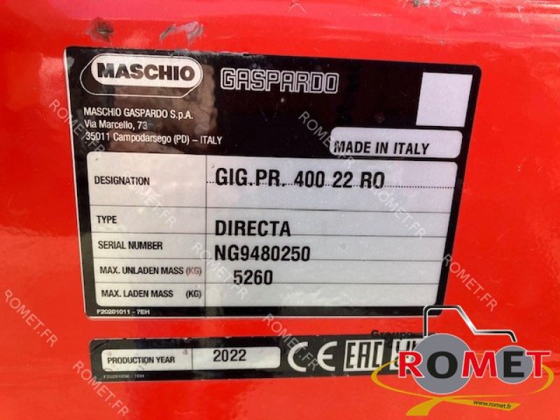 Direktsaatmaschine tip Maschio GIGANTE 400, Gebrauchtmaschine in Gennes sur glaize (Poză 7)