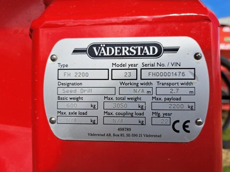 Direktsaatmaschine του τύπου Väderstad FH 220, Gebrauchtmaschine σε SAINT-GERMAIN DU PUY (Φωτογραφία 7)