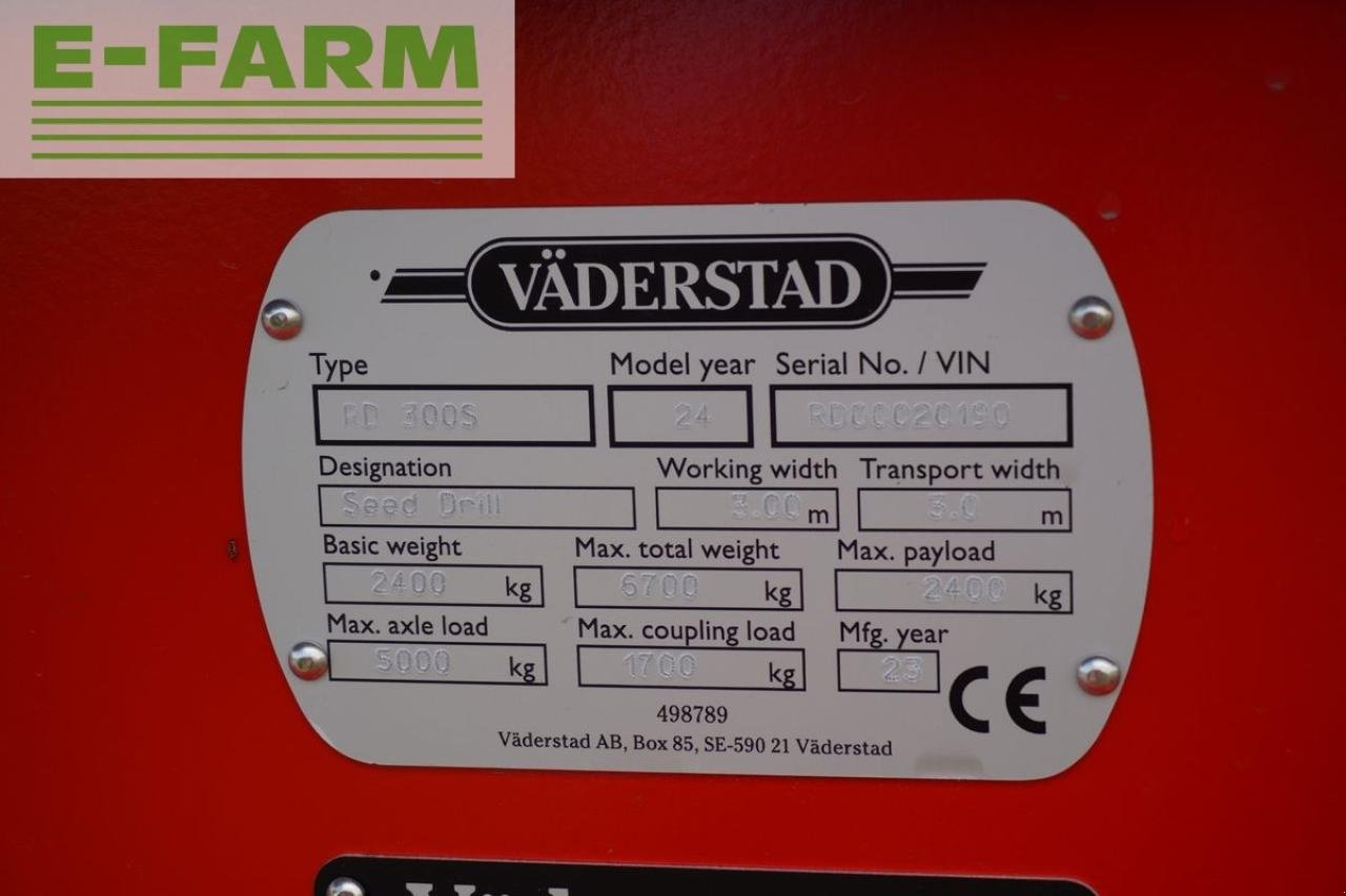 Direktsaatmaschine of the type Väderstad rapid rd 300s, Gebrauchtmaschine in Korneuburg (Picture 10)