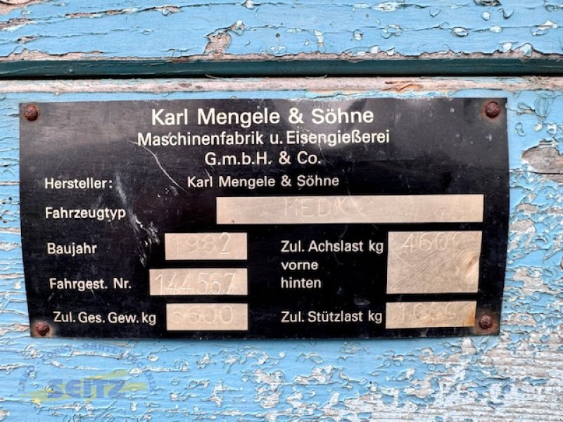 Dreiachskipper του τύπου Mengele MEDK 2, Gebrauchtmaschine σε Lindenfels-Glattbach (Φωτογραφία 15)
