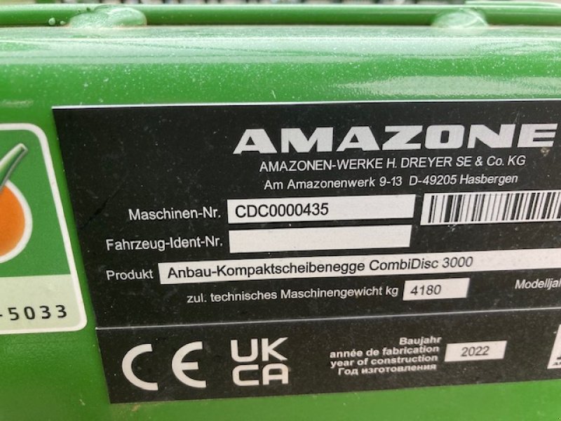 Drillmaschine του τύπου Amazone Cataya 3000 Special, Gebrauchtmaschine σε Hofgeismar (Φωτογραφία 6)