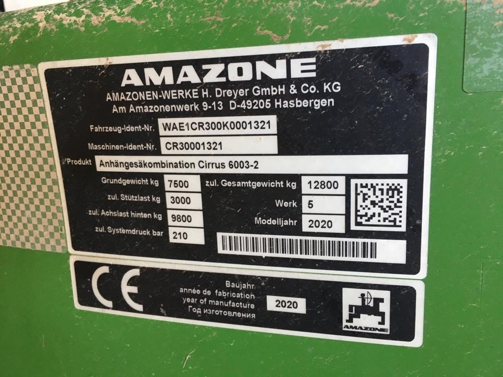 Drillmaschine του τύπου Amazone Cirrus 6003-2, Gebrauchtmaschine σε Wittingen (Φωτογραφία 8)