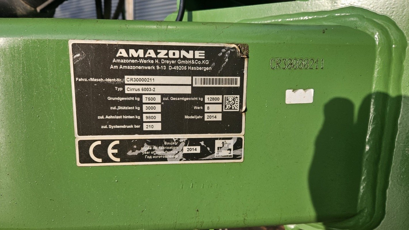 Drillmaschine typu Amazone Cirrus 6003/ 2C, Gebrauchtmaschine v Nauen (Obrázek 29)