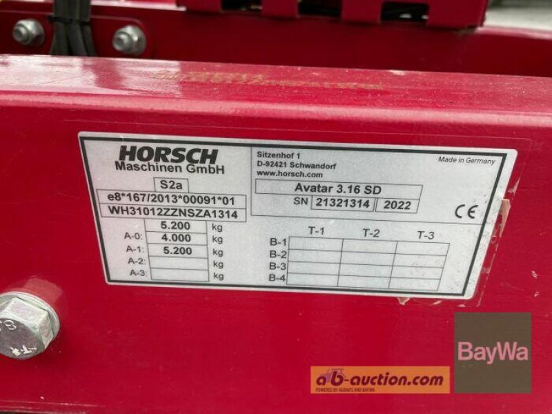 Drillmaschine del tipo Horsch AVATAR 3.16 SD, Gebrauchtmaschine en Bamberg (Imagen 26)