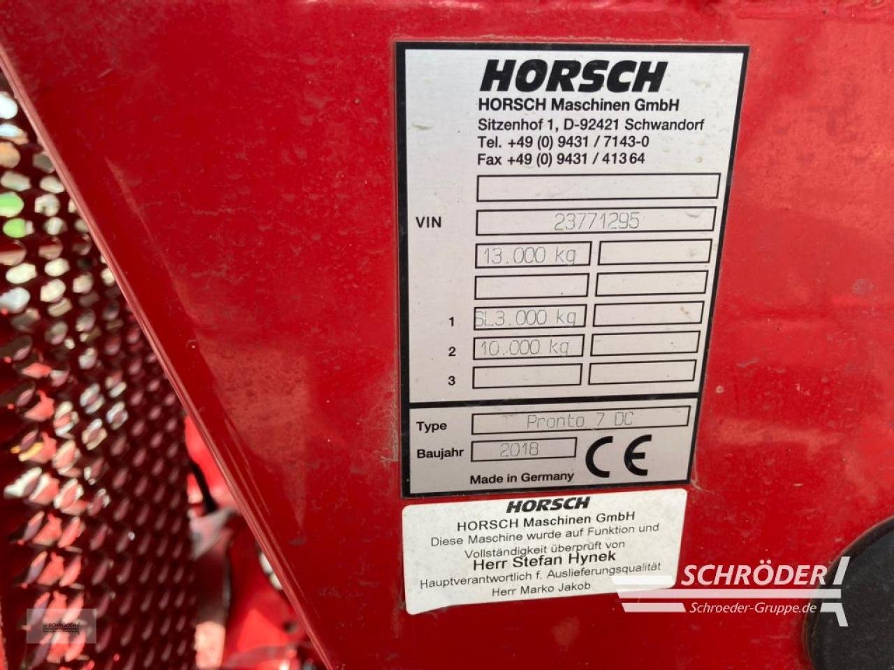 Drillmaschine типа Horsch PRONTO 7 DC, Gebrauchtmaschine в Jerichow - Kleinmangelsdorf (Фотография 16)