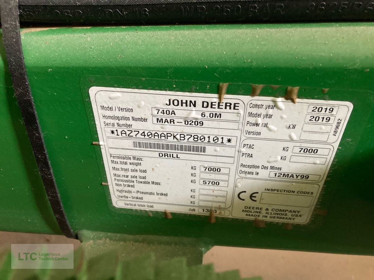 Drillmaschine Türe ait John Deere 740A, Gebrauchtmaschine içinde Großpetersdorf (resim 3)