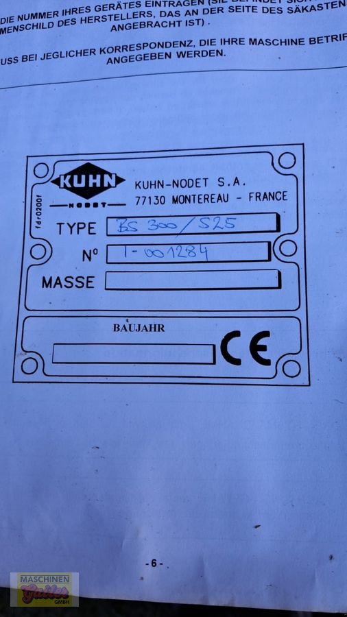 Drillmaschine des Typs Kuhn BS300/S25, Gebrauchtmaschine in Kötschach (Bild 3)