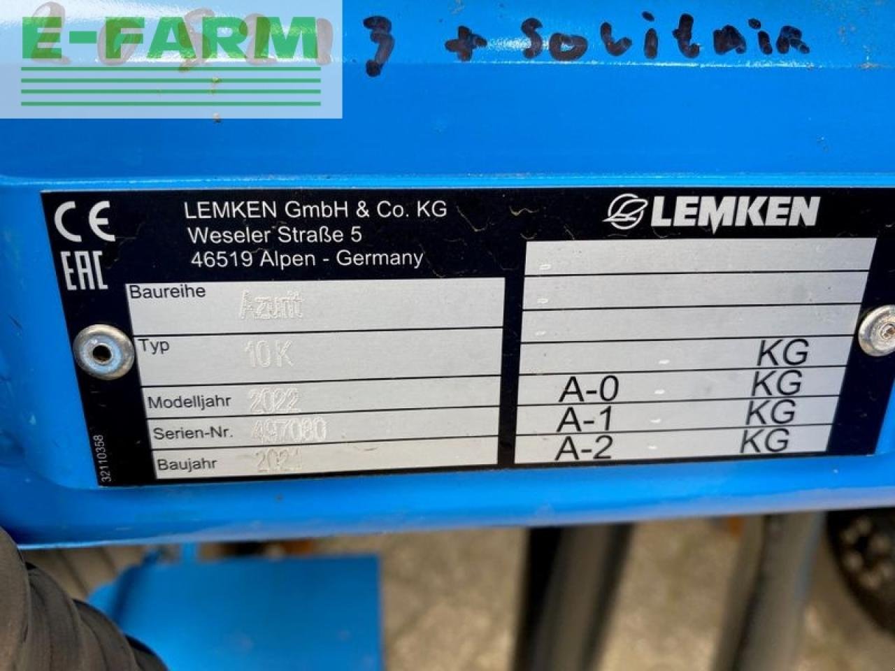 Drillmaschine des Typs Lemken azurit 10 k 8 + solitair 23 fronttank demo, Gebrauchtmaschine in gg VEGHEL (Bild 13)