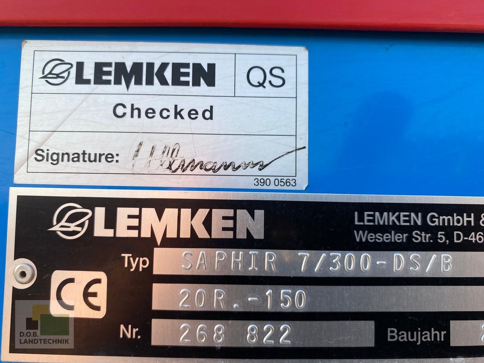 Drillmaschine typu Lemken Saphir 7/300, Gebrauchtmaschine w Regensburg (Zdjęcie 11)