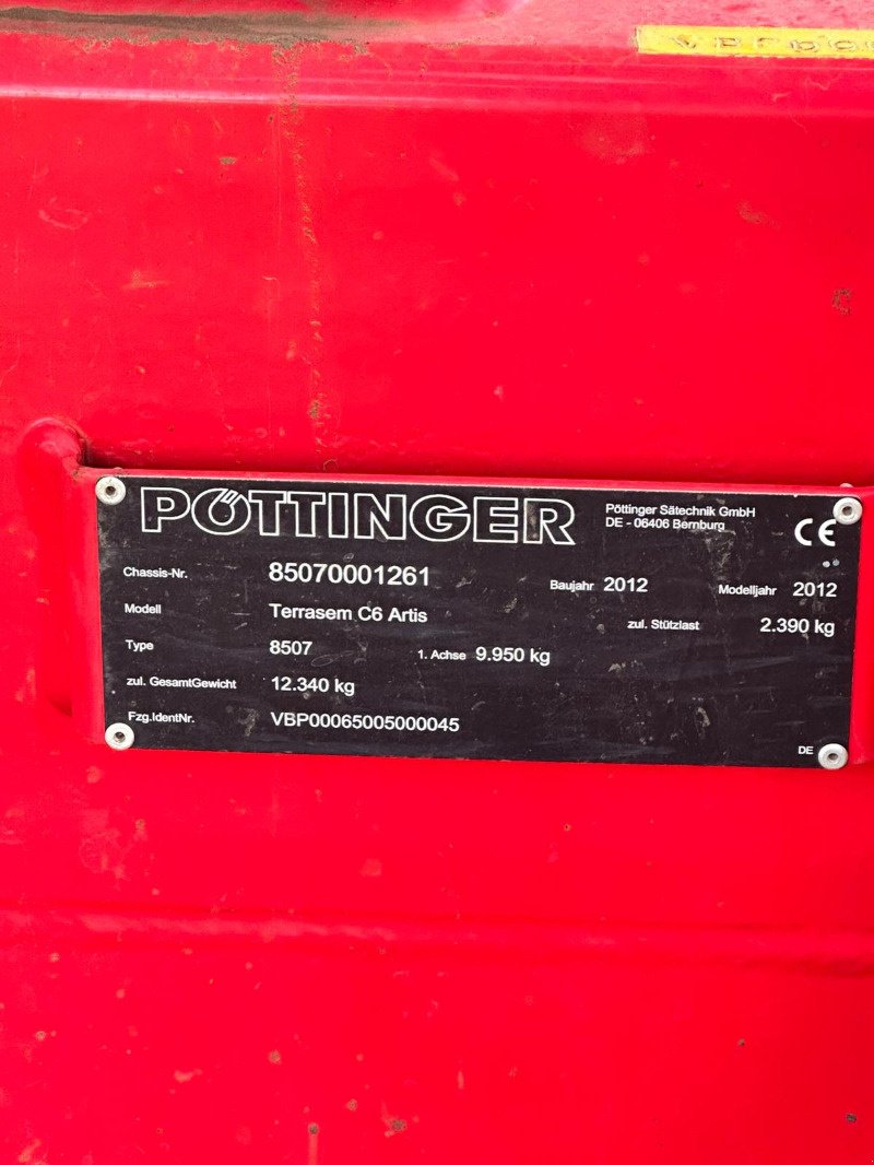 Drillmaschine of the type Pöttinger Terrasem C6 Artis, Gebrauchtmaschine in Goldberg (Picture 7)