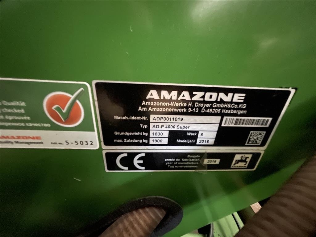 Drillmaschinenkombination del tipo Amazone 4m Fint rotorharvesæt incl. frontpakker, Gebrauchtmaschine en Nykøbing Falster (Imagen 6)