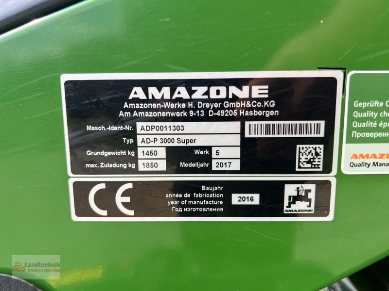 Drillmaschinenkombination Türe ait Amazone AD-P 3000 Super, Gebrauchtmaschine içinde Marl (resim 14)