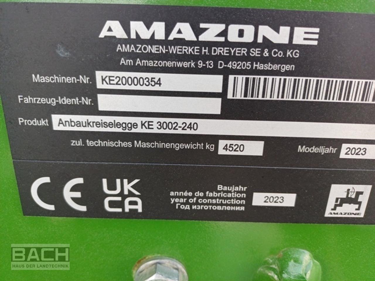 Drillmaschinenkombination typu Amazone CENTAYA 3000 SUPER, Neumaschine v Boxberg-Seehof (Obrázok 6)