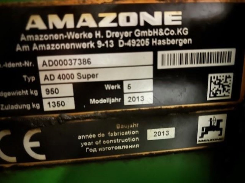 Drillmaschinenkombination del tipo Amazone KG 4000 SUPER AD4000, Gebrauchtmaschine en Rødding (Imagen 8)